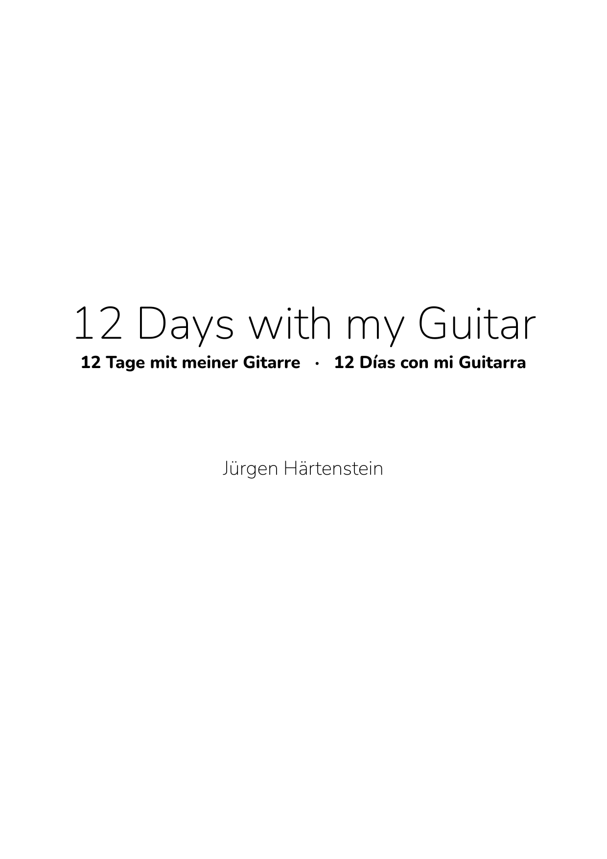 Titelblatt von 12 Days with my Guitar